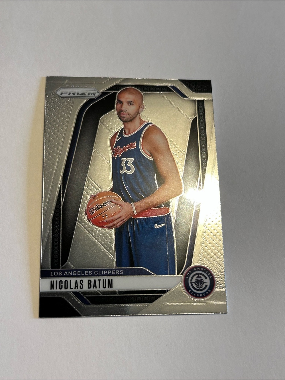 Los Angeles Clippers Nicolas Batum Silver Basketball Trading Card